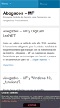 Mobile Screenshot of abogados-mf.com
