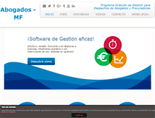 Tablet Screenshot of abogados-mf.com